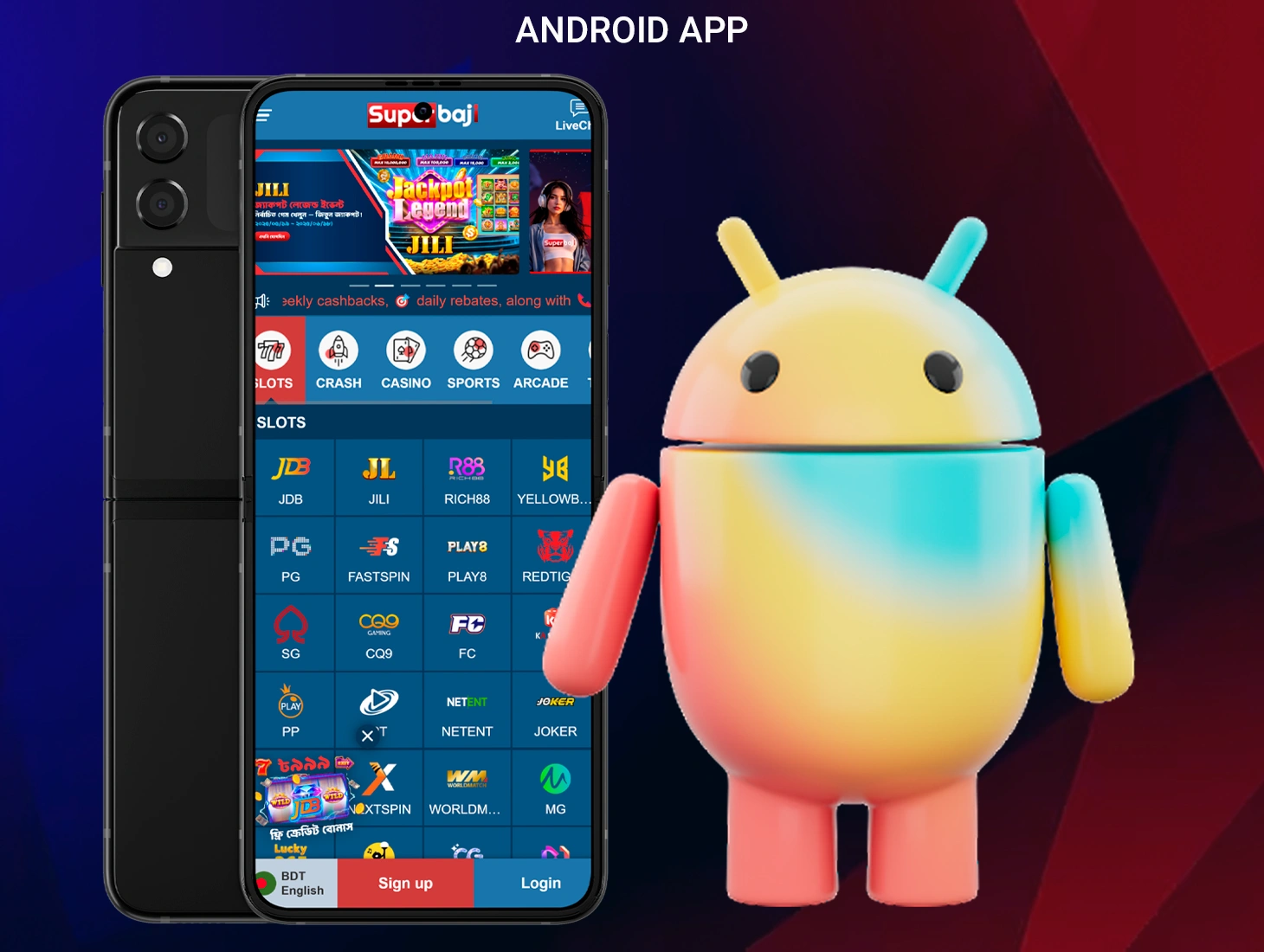 Download and install the handy Android app on your mobile device in just a few clicks