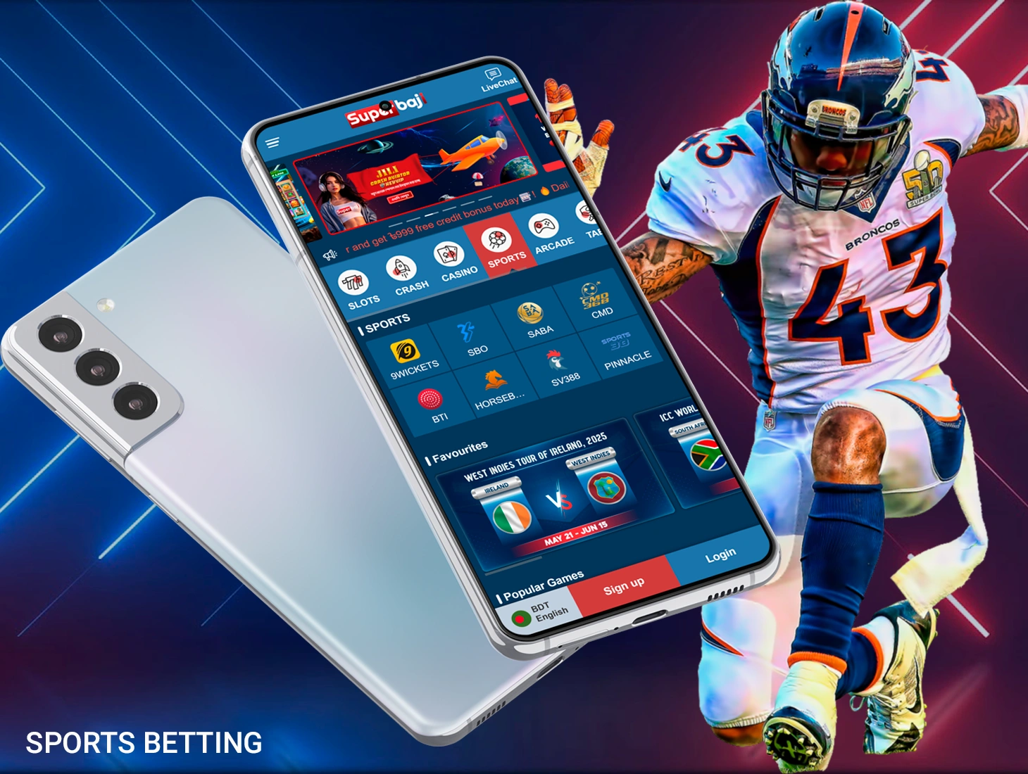 Sports betting together with SuperBaji app will open new horizons for you